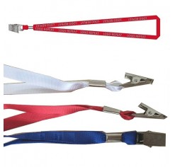 Narrow polyster lanyard straps