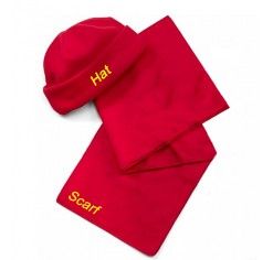 Polar fleece hat and scarf sets