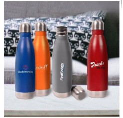 Custom 16 Oz Hydro-Soul Insulated Stainless Steel Water Bottles