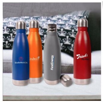 Custom 16 Oz Hydro-Soul Insulated Stainless Steel Water Bottles