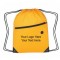 Personalized Sports Pack Front Zipper Polyester Drawstring Bags